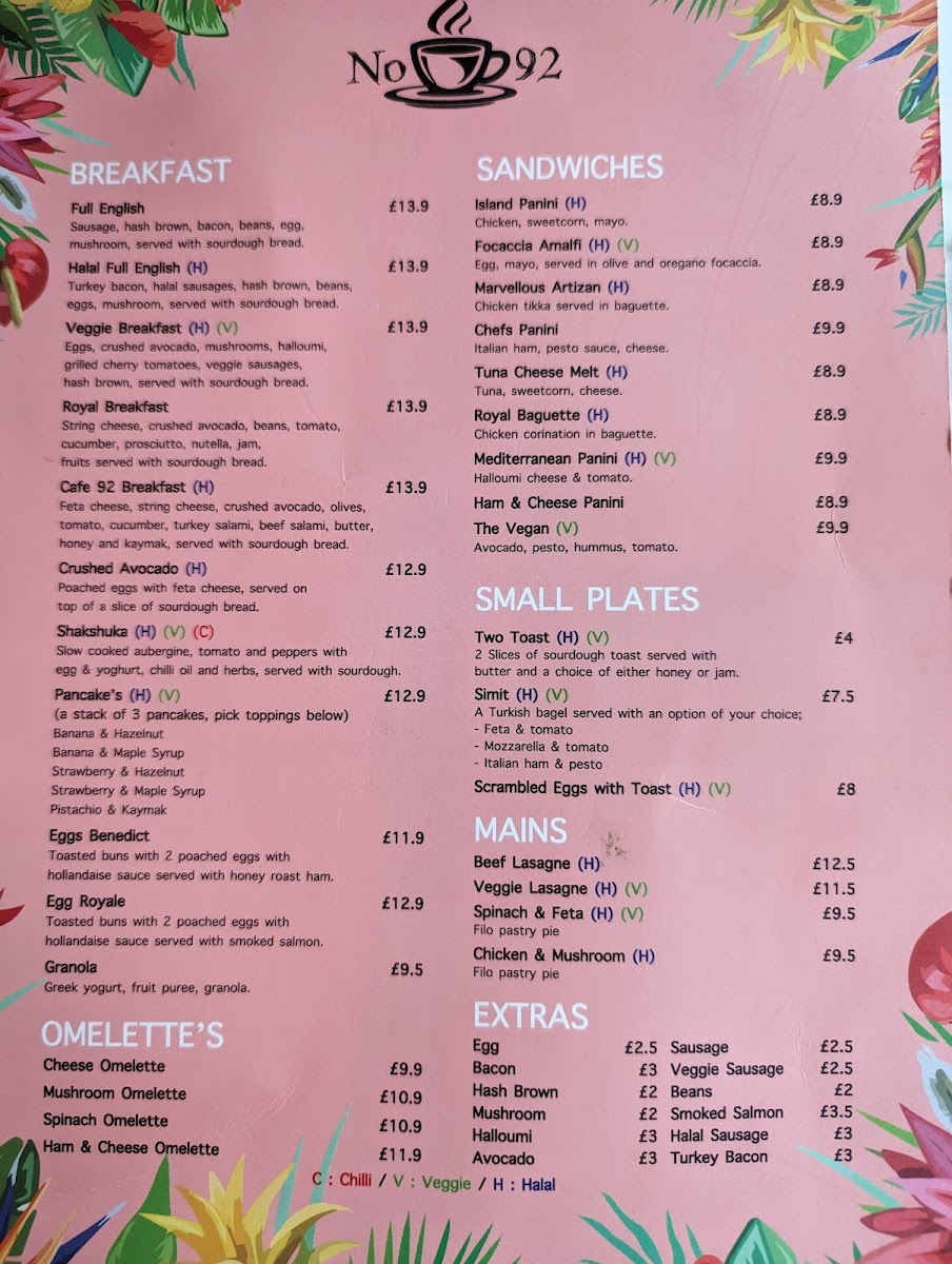 Cafe No 92 Menu - Image 6